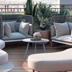 Mesa de centro Minot, azul