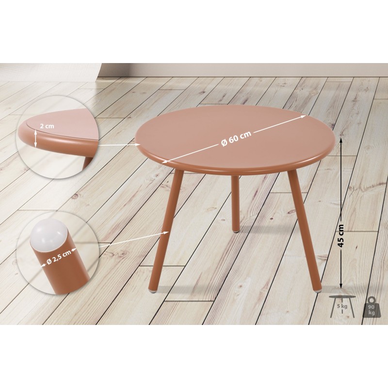 mesa de centro de terracota Minot