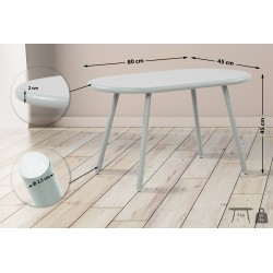 Mesa de centro Velva, turquesa