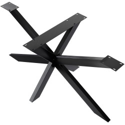 Patas de mesa Hardwick, 150 x 78 x 71 cm, negro industrial