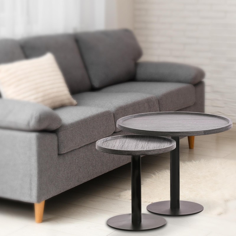 Juego de mesas auxiliares Aspen Grey