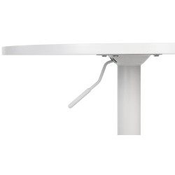 Mesa alta redonda blanca Lamoni