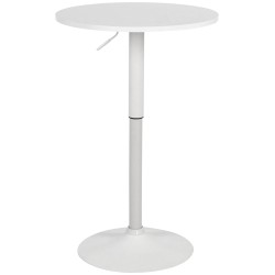 Mesa alta redonda blanca Lamoni