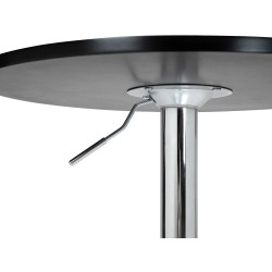 Mesa alta redonda negra Lamoni