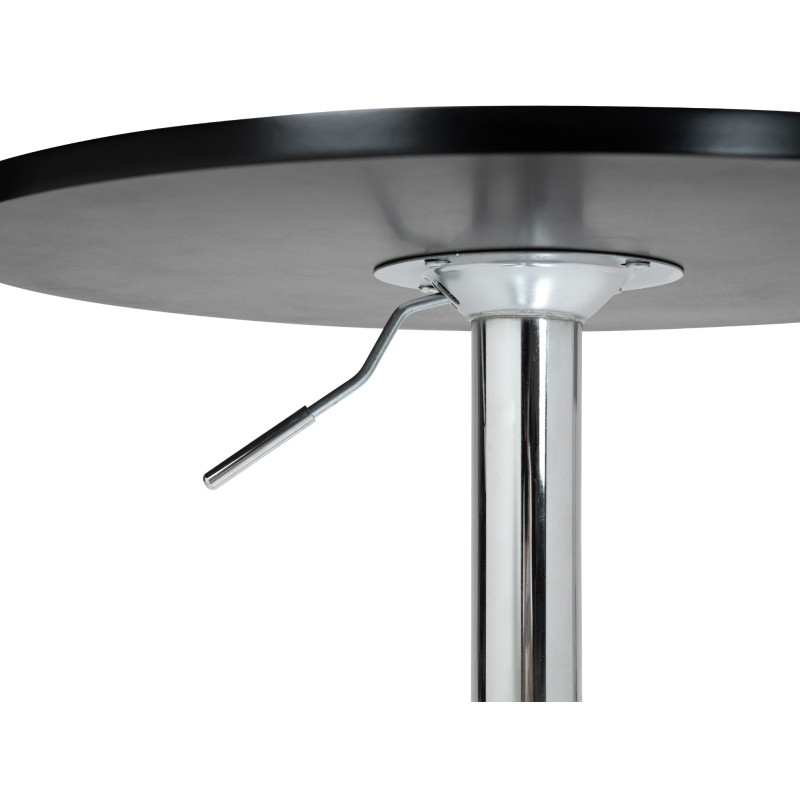 Mesa alta redonda negra Lamoni