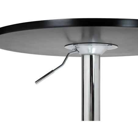 Mesa alta redonda negra Lamoni