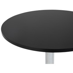 Mesa alta redonda negra Lamoni