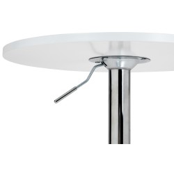 Mesa alta redonda blanca Lamoni