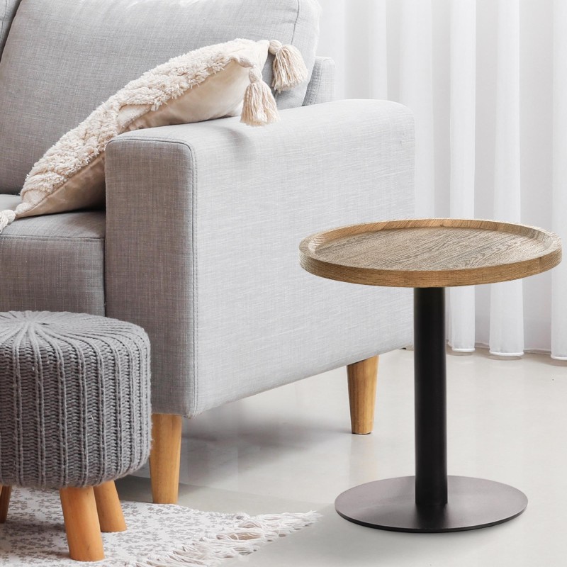 Mesa auxiliar Aspen M, marrón