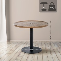 Mesa auxiliar Aspen L, marrón