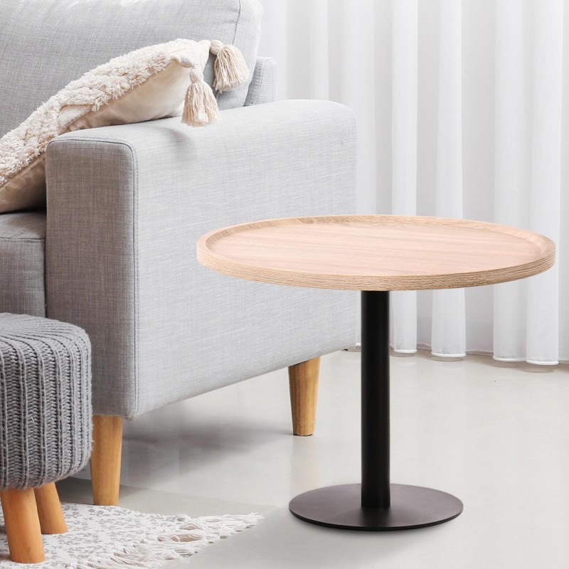 Mesa auxiliar Aspen, roble