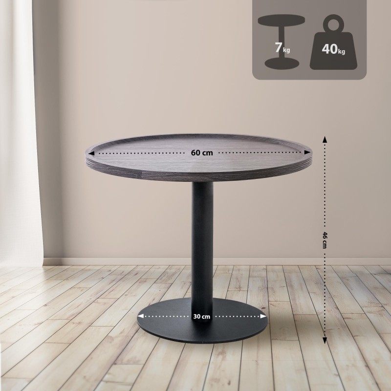 Mesa auxiliar Aspen L, gris