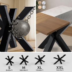 Patas de mesa Harlan 85x85x71 negras