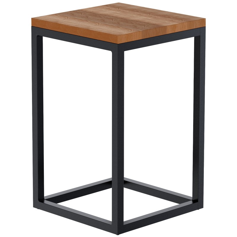 Mesa auxiliar Manteo de roble, 30x30x50 cm