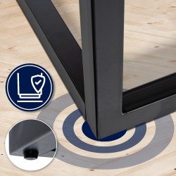 Mesa auxiliar Manteo de roble, 30x30x50 cm