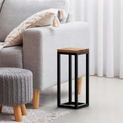 Mesa auxiliar Manteo de roble, 20x20x50 cm