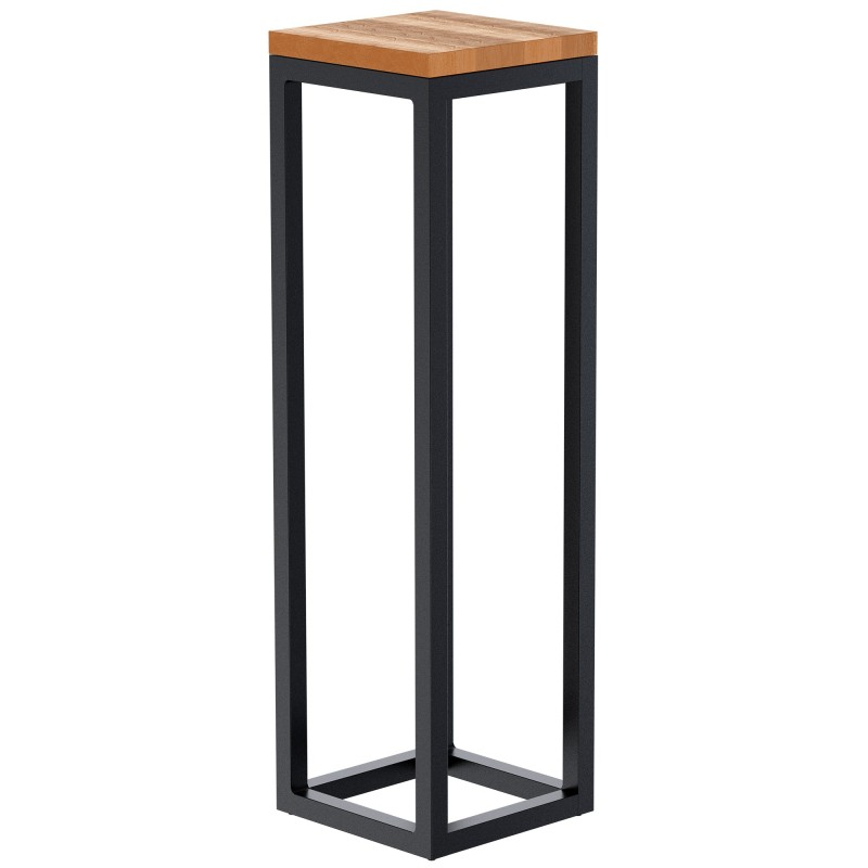 Mesa auxiliar Manteo de roble, 20x20x70 cm