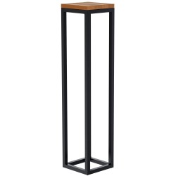 Mesa auxiliar Manteo de roble, 20x20x90 cm