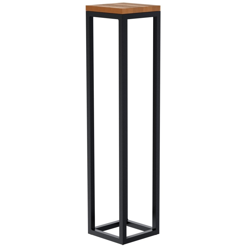 Mesa auxiliar Manteo de roble, 20x20x90 cm