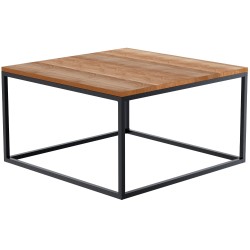 Mesa de centro Manteo, 80x80x45 cm, roble