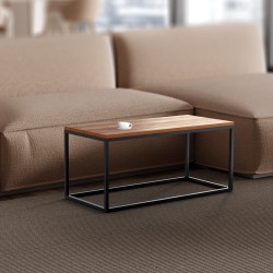 Mesa de centro Manteo de roble, 100x45x50 cm