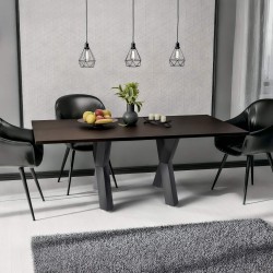 2 patas de mesa Stanton de 80x14x72 cm negras