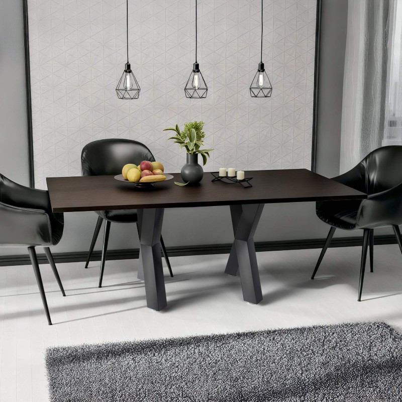 2 patas de mesa Stanton de 80x14x72 cm negras