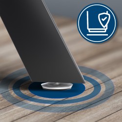 2 patas de mesa Stanton de 80x14x72 cm negras