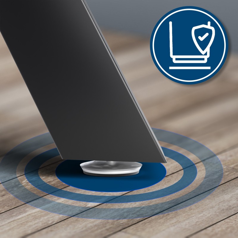 2 patas de mesa Stanton de 80x14x72 cm negras