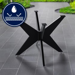 Patas de mesa Delmont de 95x95 cm negras