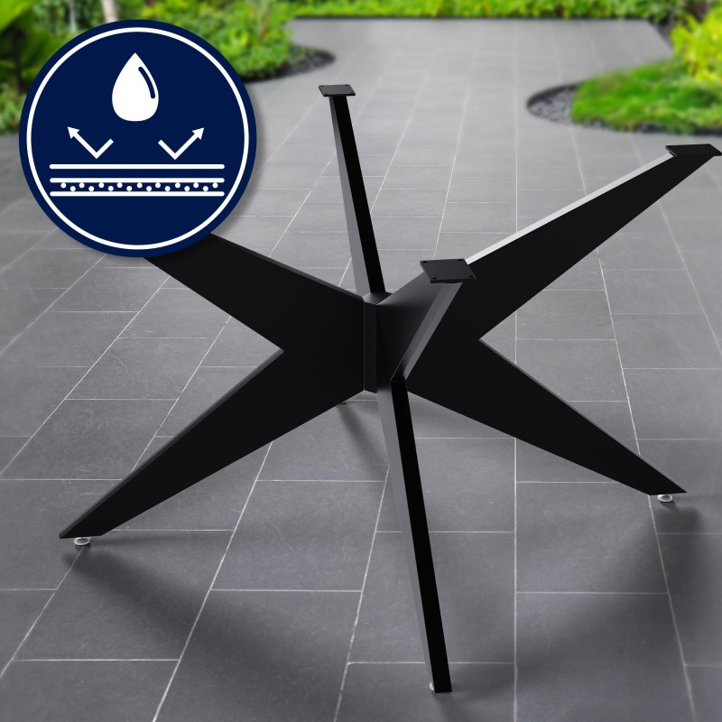 Patas de mesa Delmont, 130x130 cm, negras