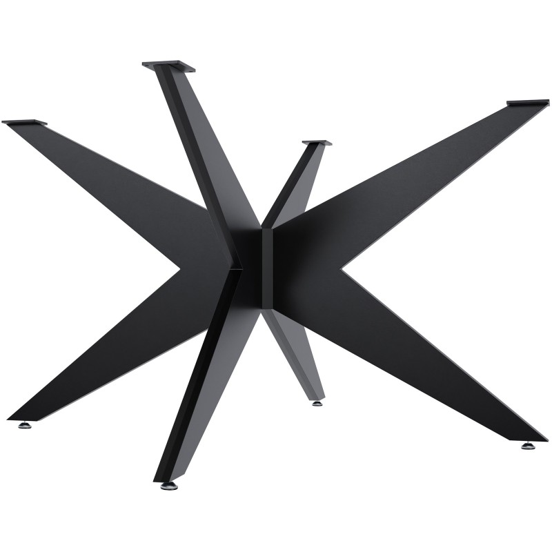 Patas de mesa Delmont, 130x130 cm, negras