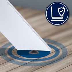 Patas de mesa Biloxi 100x100 cm blancas