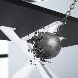 Patas de mesa Biloxi 100x100 cm blancas