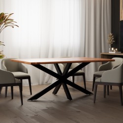 Patas de mesa Hardwick 150 x 78 x 71 cm negras