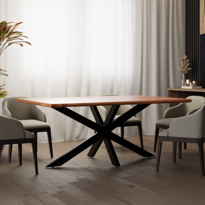 Patas de mesa Hardwick 150 x 78 x 71 cm negras