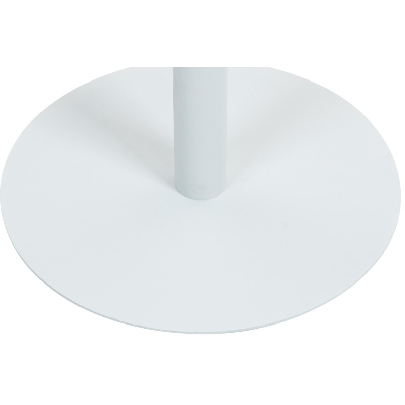 Mesa redonda Hereford, 60 cm, blanca/blanca