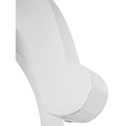 Mesa de comedor Roswell, 90 cm, natural/blanca