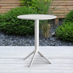 Mesa redonda Lacota, 60 cm, blanca
