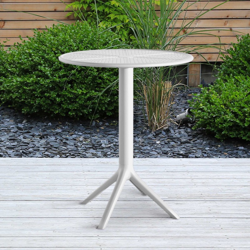 Mesa redonda Lacota, 60 cm, blanca
