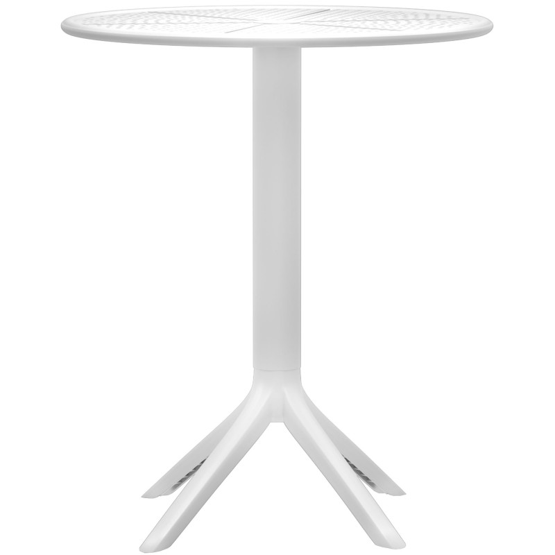 Mesa redonda Lacota, 60 cm, blanca