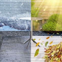 Mesa redonda Lacota, 60 cm de diámetro, antracita