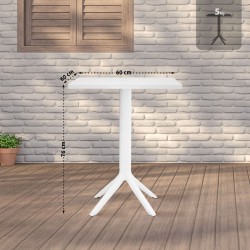 Mesa Nuvela 60x60 cm blanca