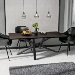 Patas de mesa Finney 160x80x72 negro antiguo