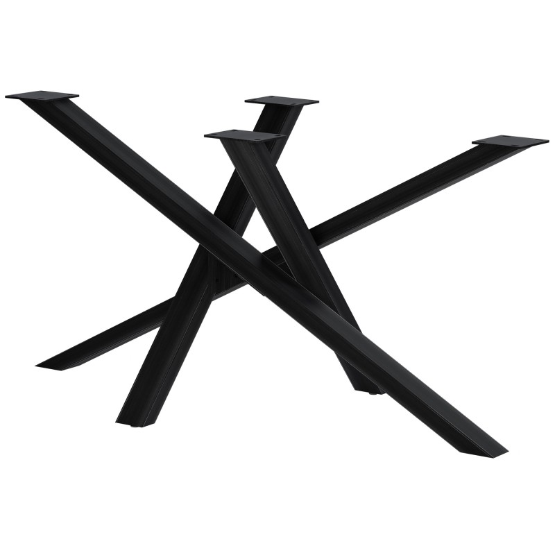 Patas de mesa Finney 140x70x72 negro antiguo