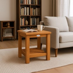 Mesa auxiliar de teca Keaton