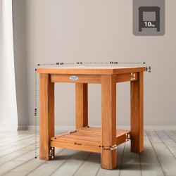 Mesa auxiliar de teca Keaton