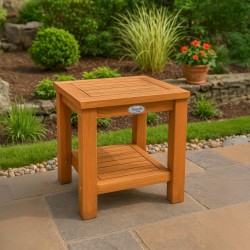 Mesa auxiliar de teca Keaton