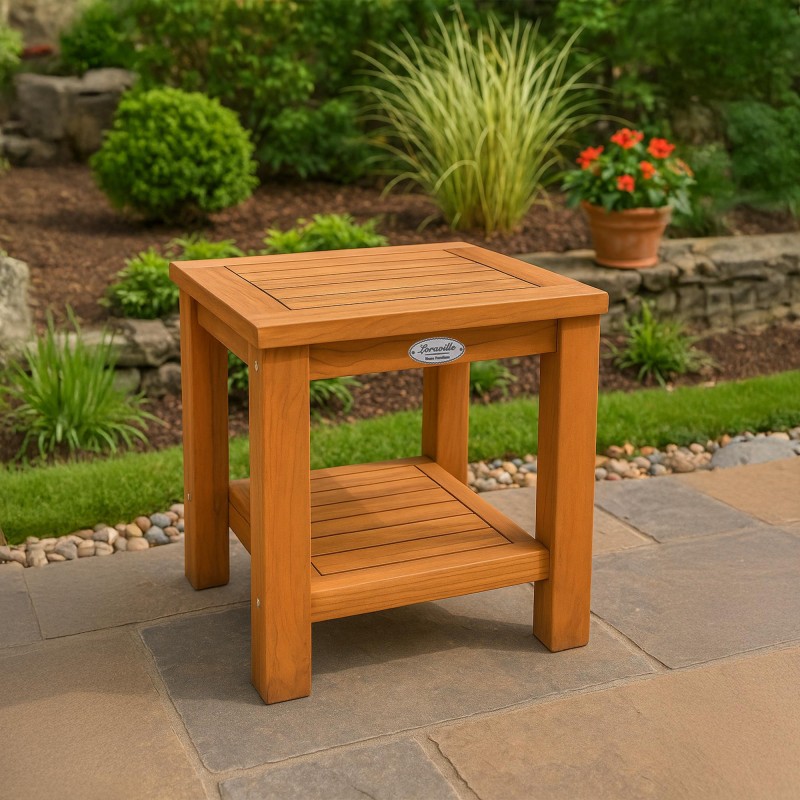 Mesa auxiliar de teca Keaton