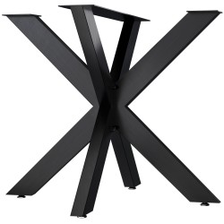 Patas de mesa Hardwick 85x85x71 cm, color negro industrial